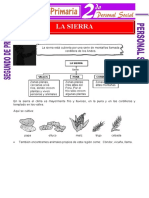 La Sierra para Segundo de Primaria