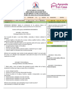 Plan de Sesion AEC2 PRIMARIA-1° PDF