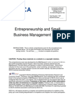 Entrepreneurship and Small Business Management Exam