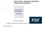 Iso 22000 2018 (Español en PDF) Sistemas de Gestión de La Inocuidad de Los Alimentos.