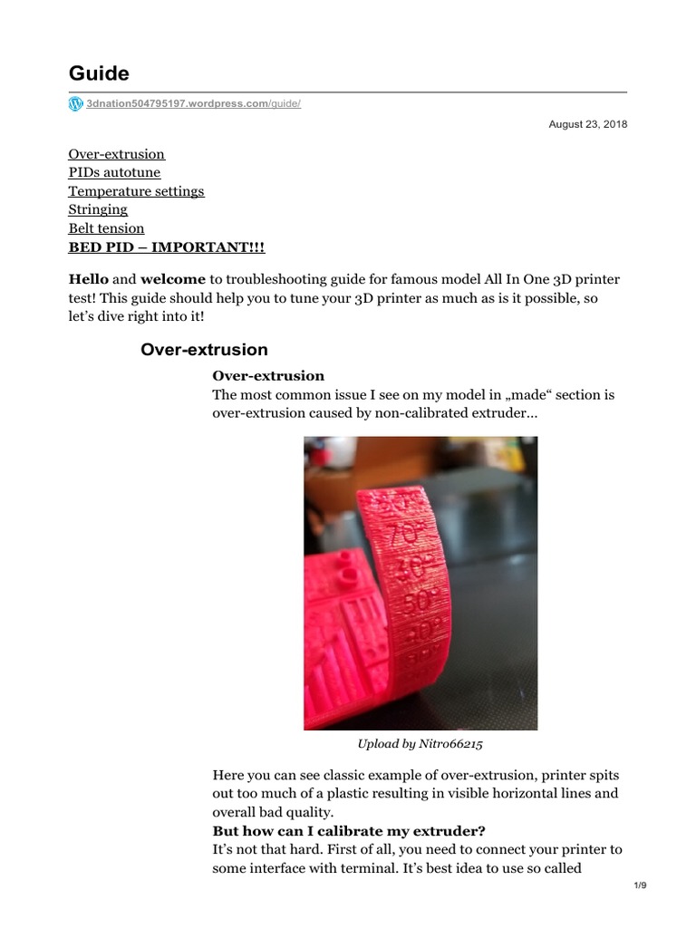 3D Printer Troubleshooting Guide | PDF | Belt (Mechanical ...