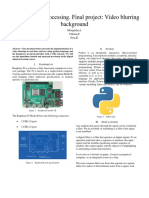 Digital Signal Processing. Final Project: Video Blurring Background