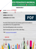 Planecion Artes 3 3 de Septiembre PDF