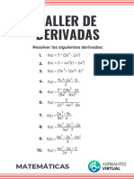 Taller de Derivadas: Resolver Las Siguientes Derivadas