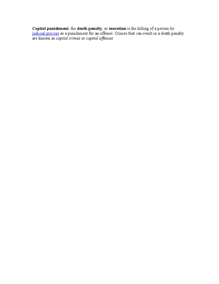 Understanding Capital Punishment Laws | PDF | Social Science
