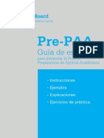 2009 Pre-PAA Guía de Estudio para Presentar La Prueba Preparatoria de Aptitud Académica