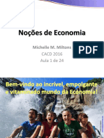 Noções de Economia. Michelle M. Miltons CACD 2016 Aula 1 de 24 PDF