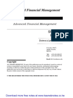 Advanced Financial Management Strathmore University Notes and Revision Kit PDF