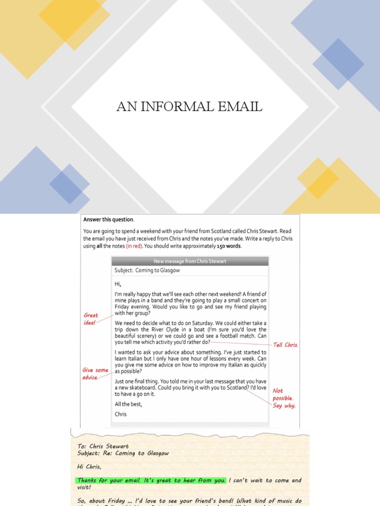 Informal Email to a Friend | PDF | Self-Improvement
