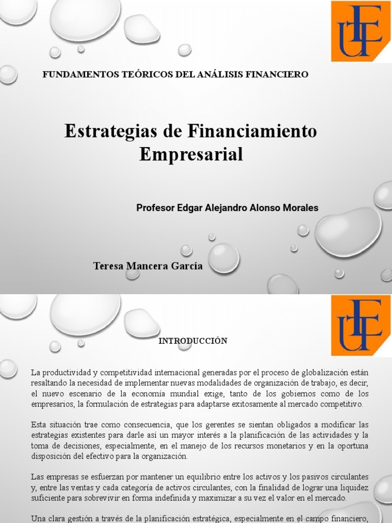 Estrategias de Financiamiento Empresarial | PDF | Bancos | Estado ...