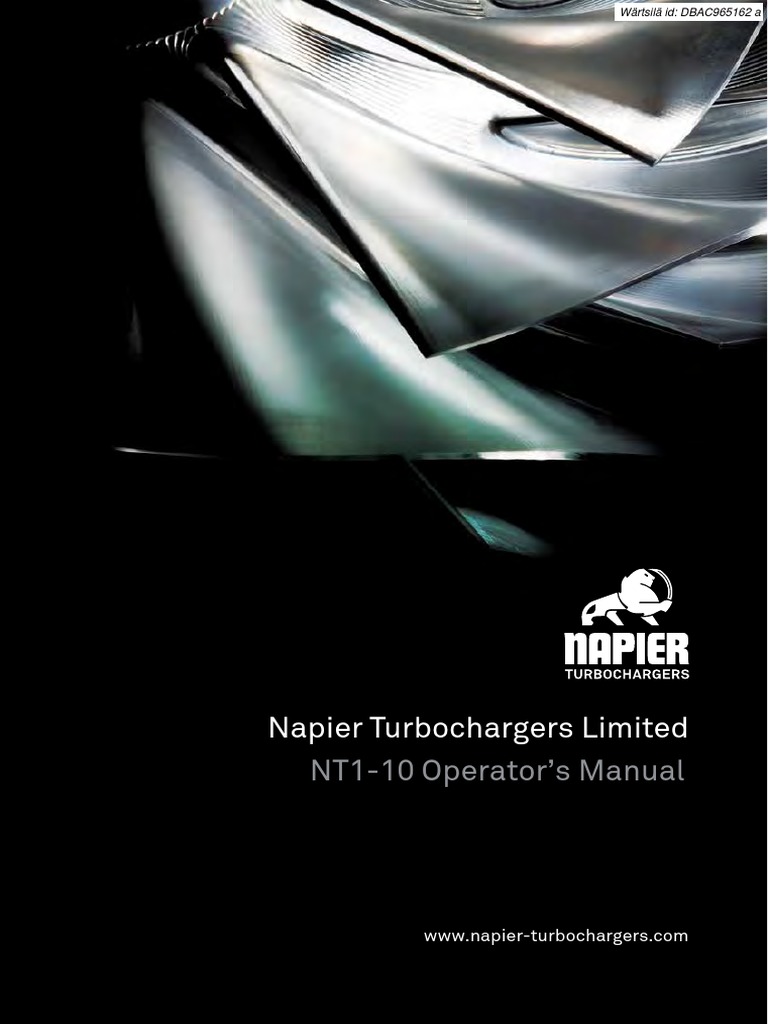 Napier Turbochargers Limited PDF PDF Safety Turbocharger