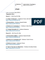 Links - Bacharel em Teologia Noturno - 2020.2