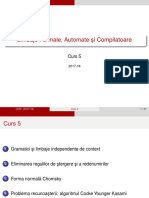 Limbaje Formale Automate Si Compilatoare - CURS 4