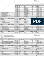 Exam Timetable for Hamdard University Islamabad Campus Engineering Courses