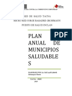 Plan Anual de Municipios Saludables 2019