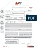 Ficha de Inscripcion de Participante PDF