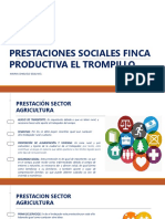 Prestaciones sociales en finca agrícola