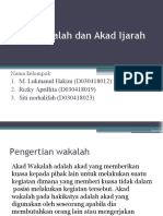 Akad Wakalah Dan Akad Ijarah