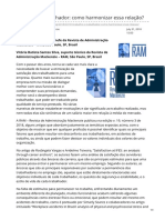 Trabalho X Trabalhador - Como Harmonizar Essa Relação - PDF