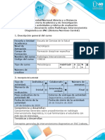 Fase 3  -Guía de actividades y Rúbrica de evaluación - Crear documento sobre radiología intervencionista diagnostica en SNC