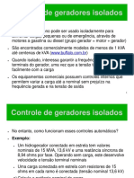 Controle de geradores isolados e conectados à rede