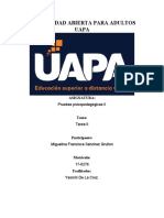 Tarea 2 de Pruebas Psicopedagogicas II - Miguelina Sanchez