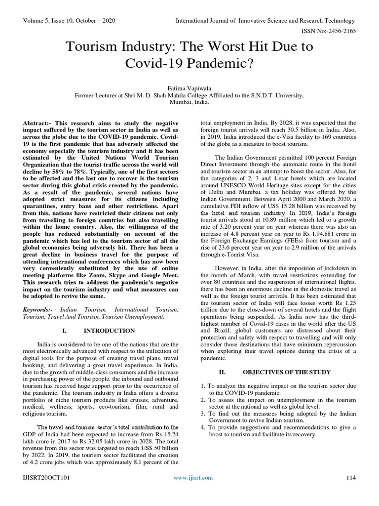 tourism-industry-the-worst-hit-due-to-covid-19-pandemic-pdf-tourism