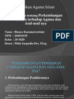 Pendidikan Agama Islam: Perkembangan Pemikiran Terhadap Agama Dan Asul-Usul Nya