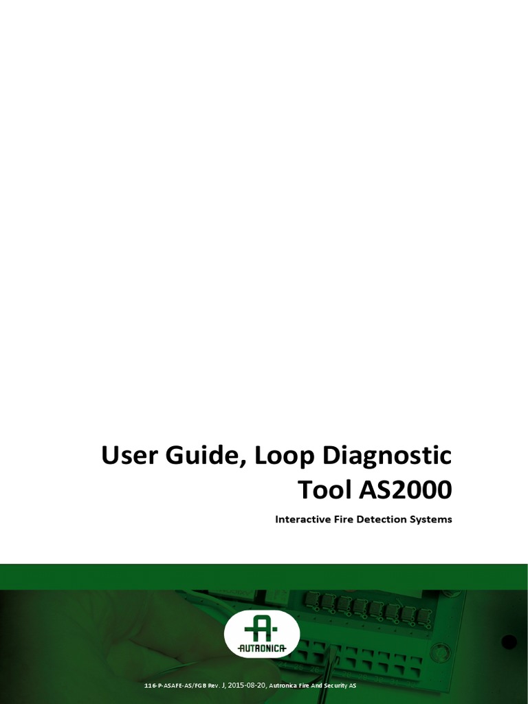 User Guide, Loop Diagnostic Tool AS2000: Interactive Fire Detection ...
