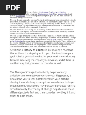 Theory of Change