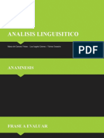 ANALISIS LINGUISITICO