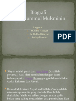 Biografi Ummul Mukminin Aisyah Radhiallahu 'Anha