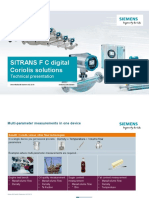 SITRANS F C Digital Coriolis Solutions: Technical Presentation