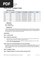 3.4.5 Packet Tracer - Configure Trunks
