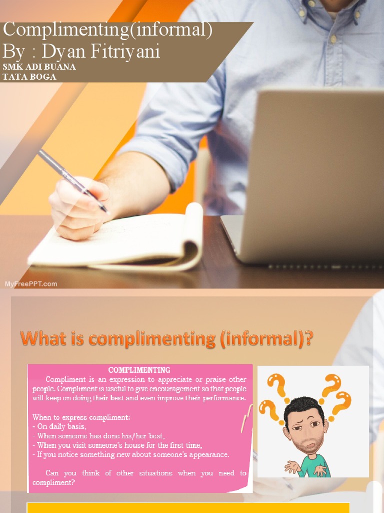 Written Giving Compliments | PDF | Self-Improvement