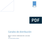 Cuadro comparativo canales de distribución y cotizaciones - Jose Barreda