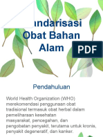 Standarisasi Obat Bahan Alam