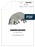 Sleeping Raccoon: Level 80 Parts Time To Create 15 Hour