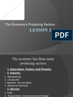 Lesson 3.6: The Economy's Producing Sectors