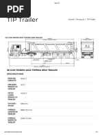 Tipper Specifications and Dimensions | PDF | Manufactured Goods | Vehicles