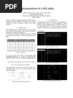 Implementation of a full adder