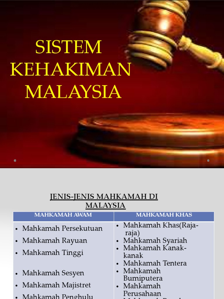 Sistem Kehakiman Pengajian Am  PDF