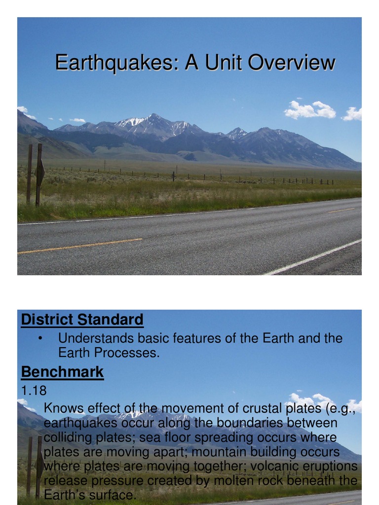 Understanding Earthquakes and Plate Tectonics | PDF | Earthquakes ...