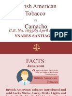 British American Tobacco V Camacho