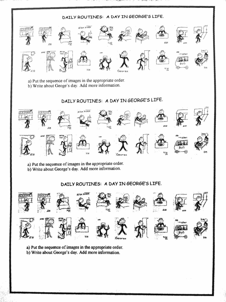 George-S Daily Routine para Imprimir | PDF