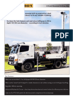 Truck Mounted Drilling Rig for Down-the-Hole Hammer and Mud Rotary Drilling