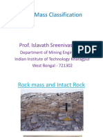 Rock Mass Classification: Prof. Islavath Sreenivasa Rao