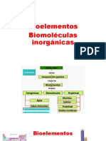 Bioelementos y Biomoléculas Inorgánicas