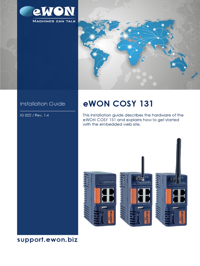 eWON Cosy 131 Installation Guide en 1115 | PDF | Wi Fi | Transistor
