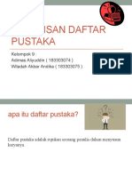 Penulisan Daftar Pustaka